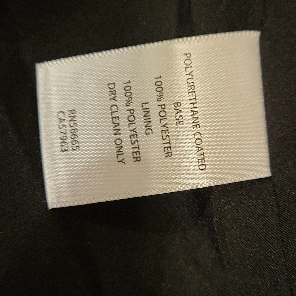 NWT Halogen Black Faux Leather Blazer Size XS - Picture 9 of 10
